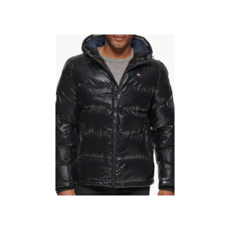 Tommy Hilfiger Quilted Puffer Hooded Mid Length Jacket