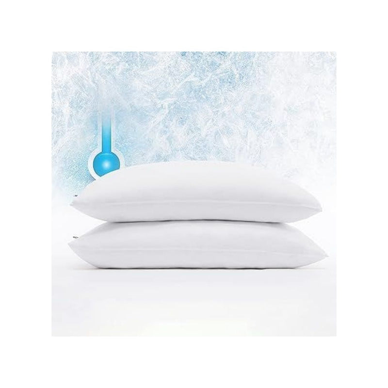 Set Of 2 Power Chill Cooling Pillow Protectors For Standard/Queen Pillows