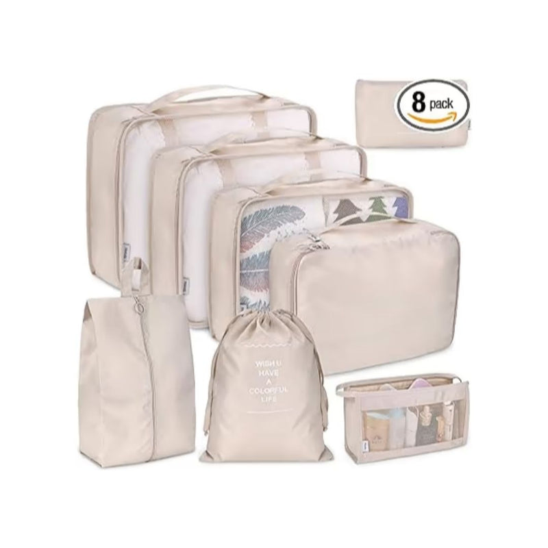 Travel Packaging Cube, 8-Piece Set