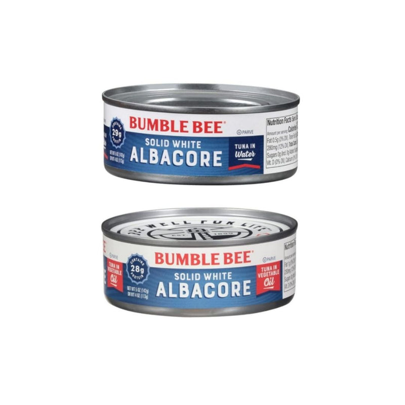 24 Cans of Bumble Bee Albacore Tuna in Water Or Oil