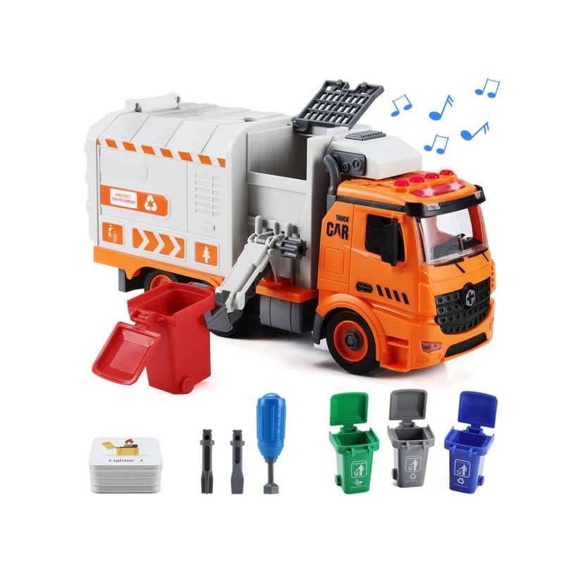 Garbage Truck Toy with Lights and Sounds