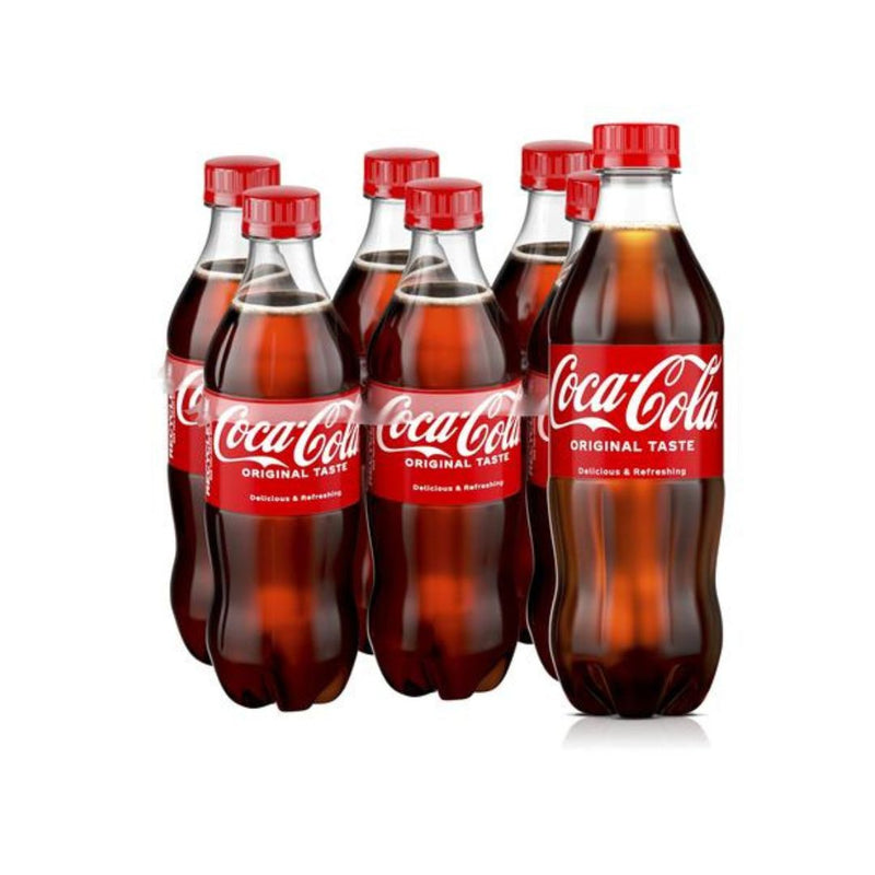 6-Bottles Coca-Cola, Coke Zero, Diet Coke, Sprite & Fanta Orange
