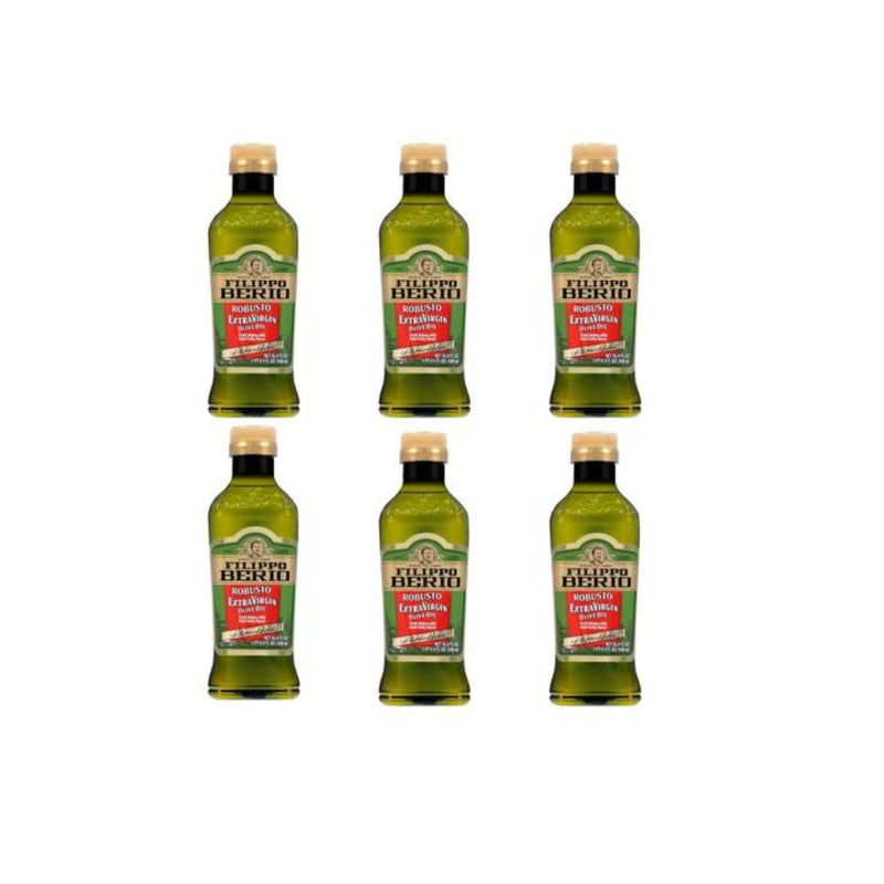 6 Bottles Filippo Berio Extra Virgin Olive Oil (16.9oz)