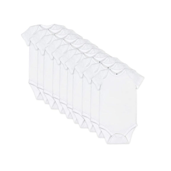 10-Pack Organic Cotton Baby Bodysuits