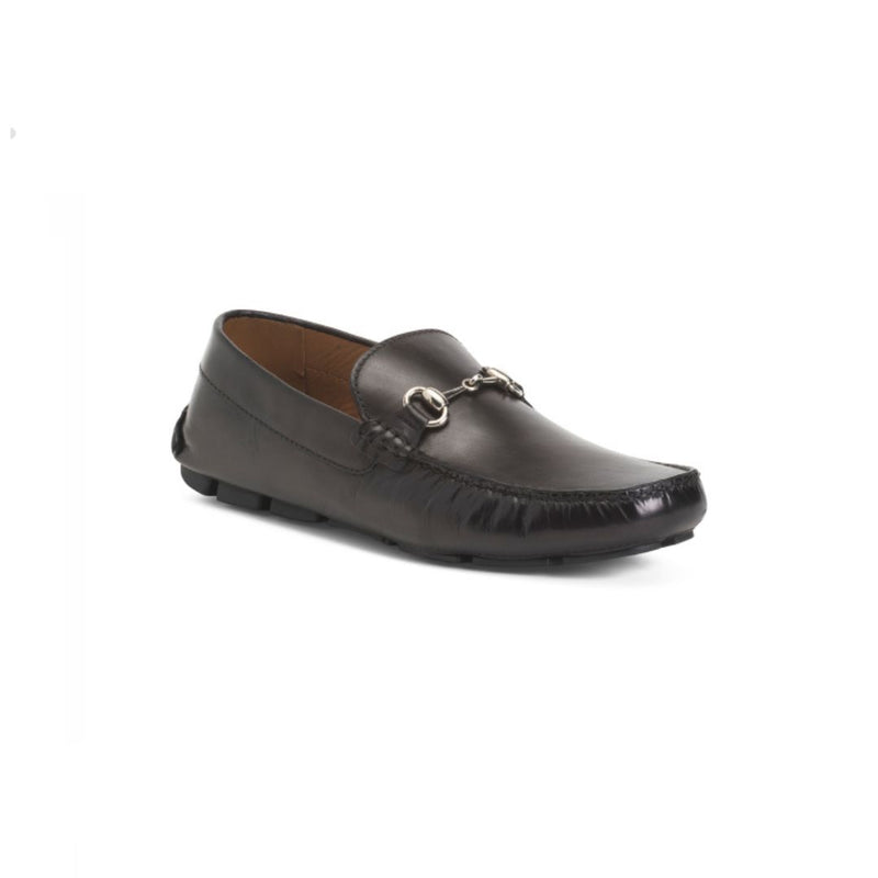 Italy Men's Leather Bit Moccasins Shoes