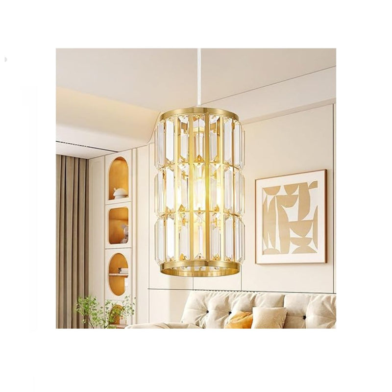 Biewalk Adjustable Crystal Pendant Light Fixture