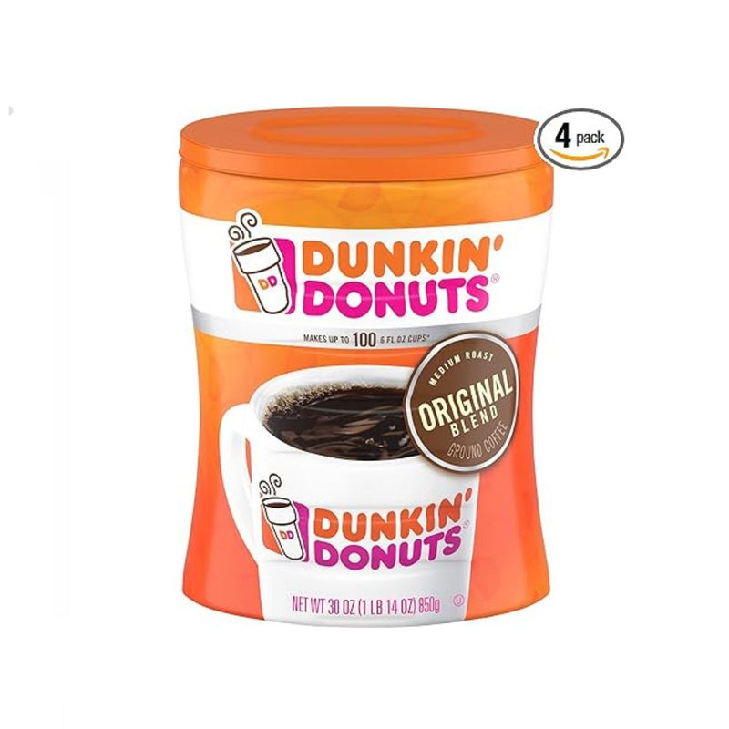 4-Pack Dunkin' Donuts Original Blend Medium Roast Ground Coffee