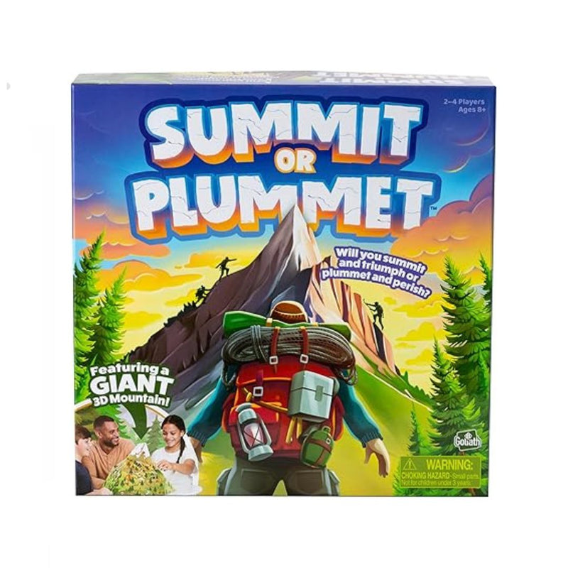 Goliath Summit or Plummet Game Includes A Giant 13-Inch Tall 3D Mountain