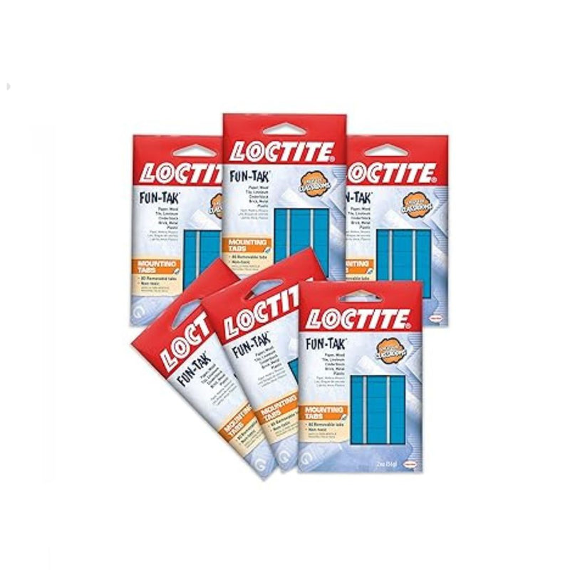 6-Pack Loctite Fun-Tak Mounting Tabs