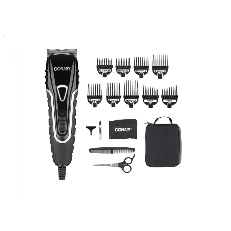 20-Piece ConairMAN Barbershop Professional No-Slip Grip Haircut Kit