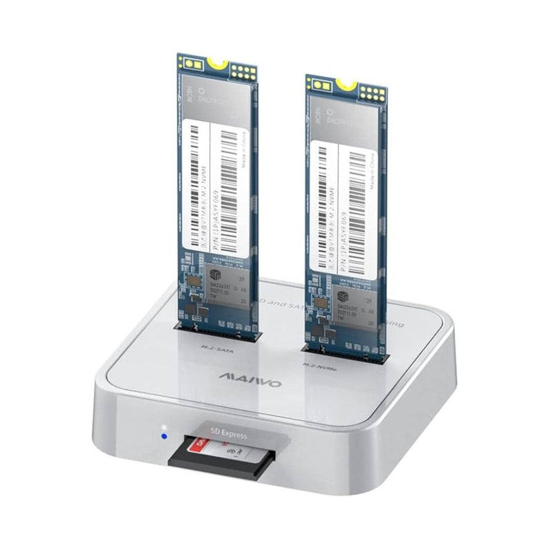3-Bay NVMe SATA SSD Docking Station