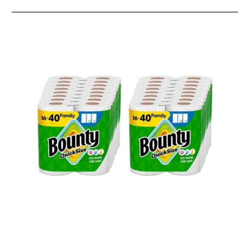 80 Regular Rolls (32 Family Rolls) Bounty Paper Towels