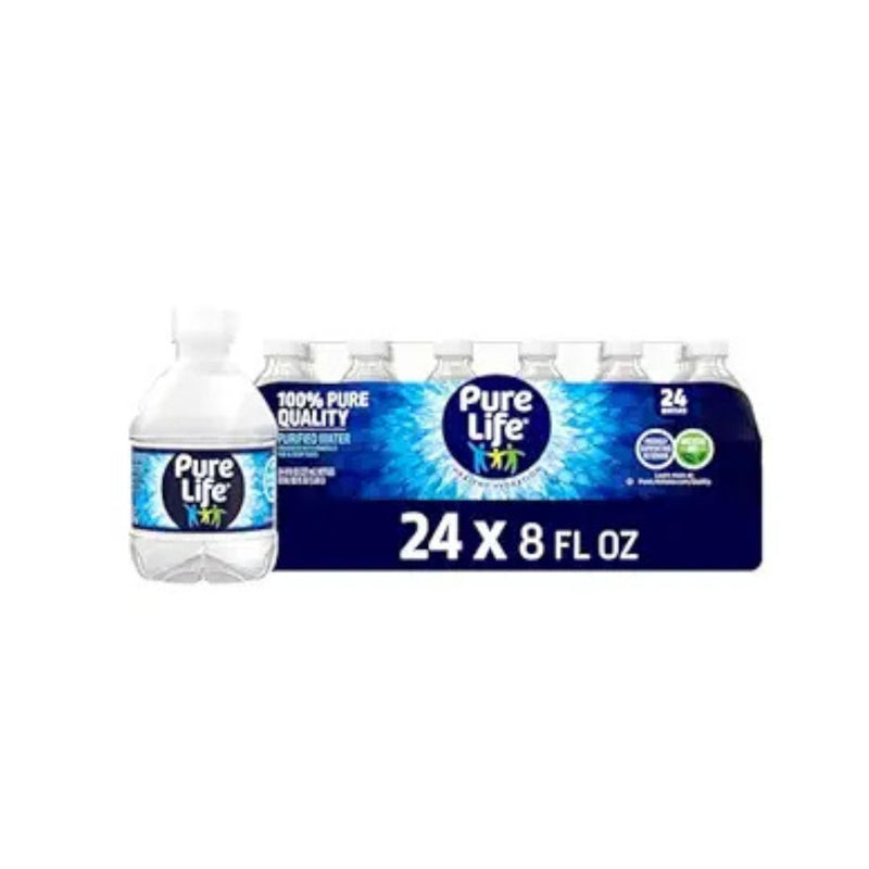 24-Pack 8-Oz Pure Life Plastic Bottled Purified Water