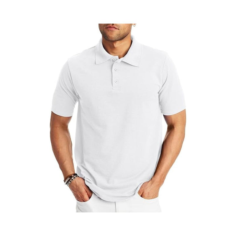 Hanes Men's Pique Short Sleeve Polo Shirt