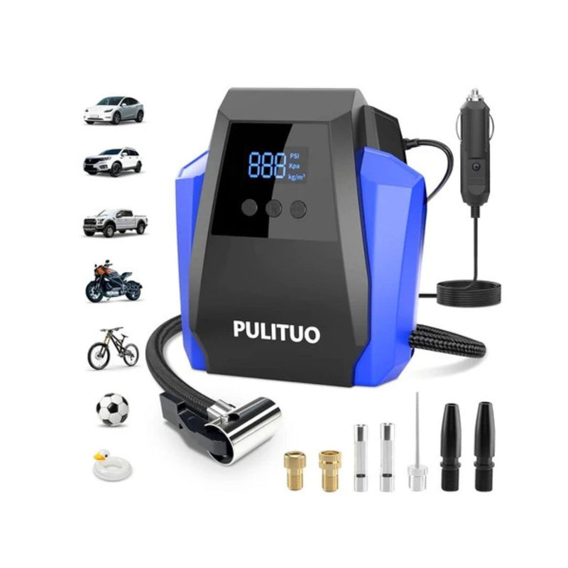 Portable Tire Inflator with Digital Gauge