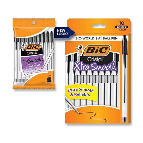 10-Count BIC Cristal Xtra Smooth Ballpoint Pen