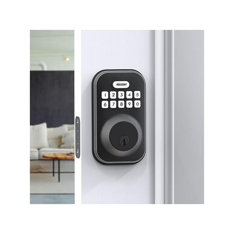 Keypad Deadbolt Electronic Keyless Front Door Auto Lock