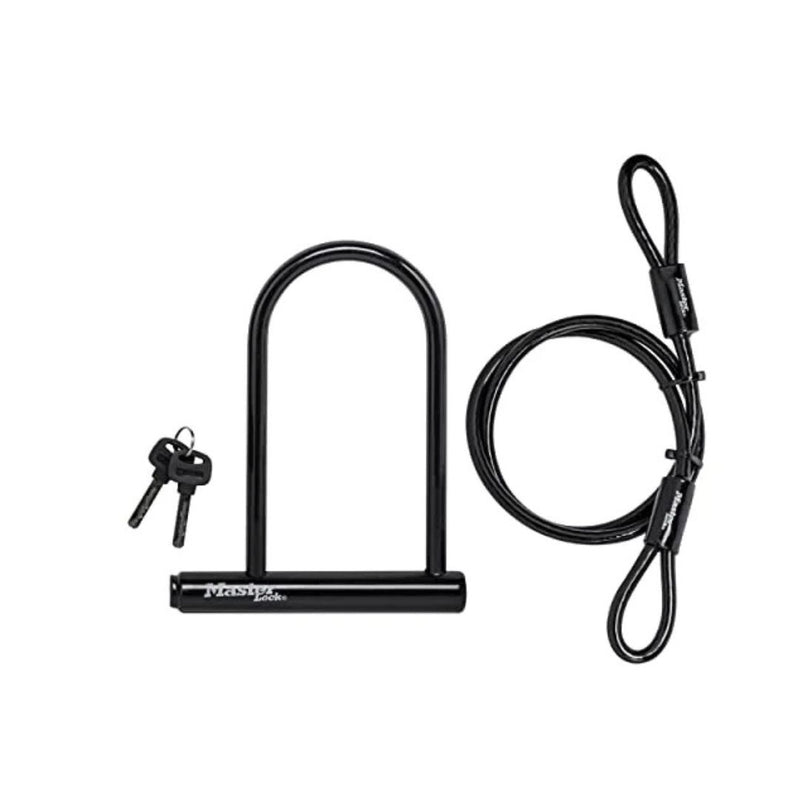 Master Lock U Lock with Looped End Cable