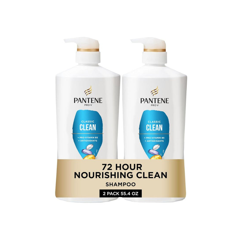 2-Pack Pantene Shampoo Classic Clean Pro-V Nutrients