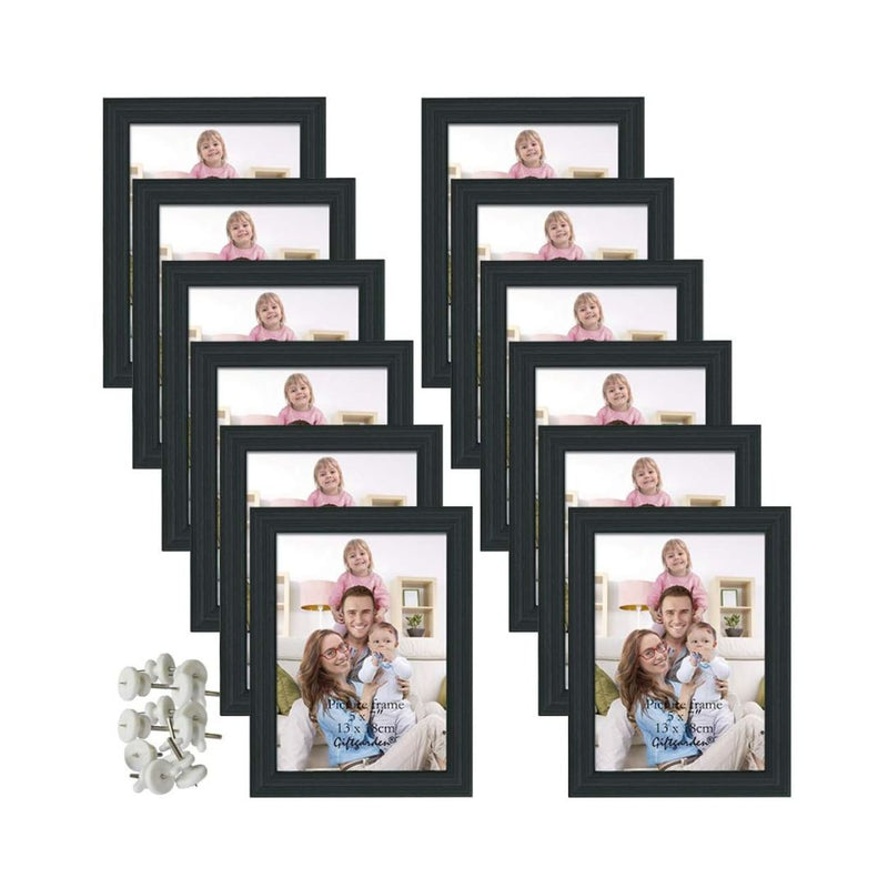 12-Pack 5x7 Picture Frame Black