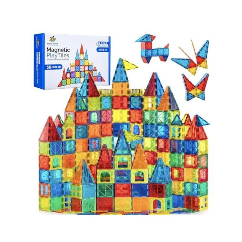 56-Piece Magnetic Tiles Set
