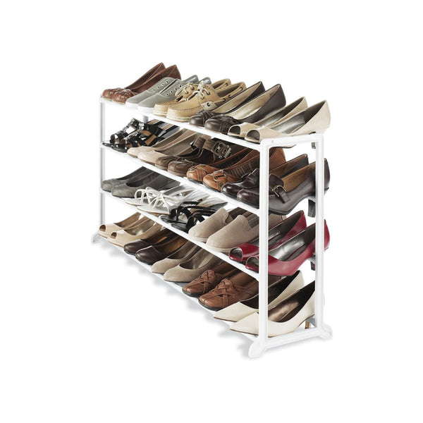Whitmor 4 Tier 20 Pair Floor Shoe Rack
