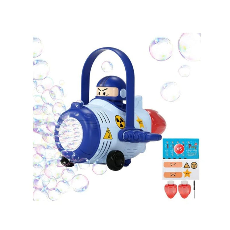 Airplane Bubble Blaster with LED Lights & DIY Stickers