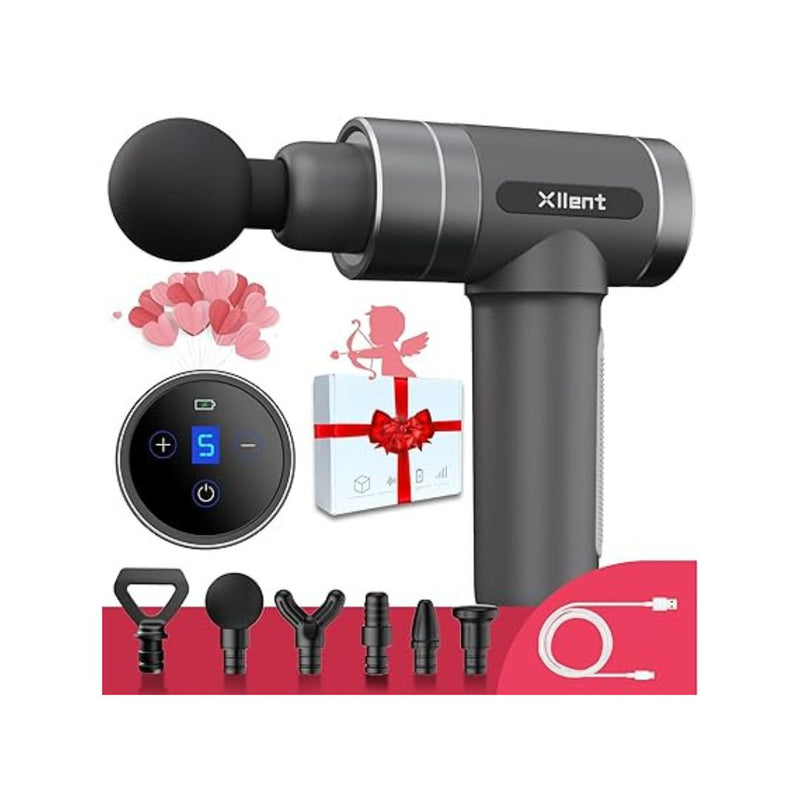 Deep Tissue Massage Gun w/ 6 Attachments