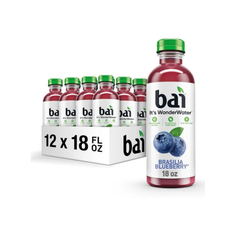 12 Bottles Of Bai Antioxidant Brasilia Blueberry Infused Water