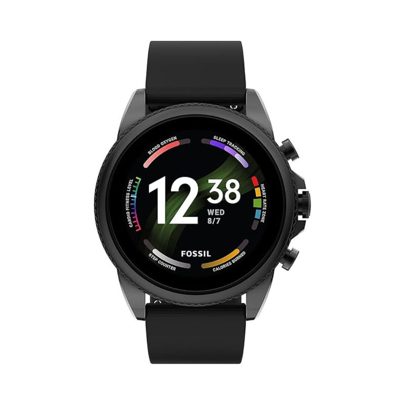 Fossil Men's Stainless Steel and Silicone Touchscreen Smart Watch