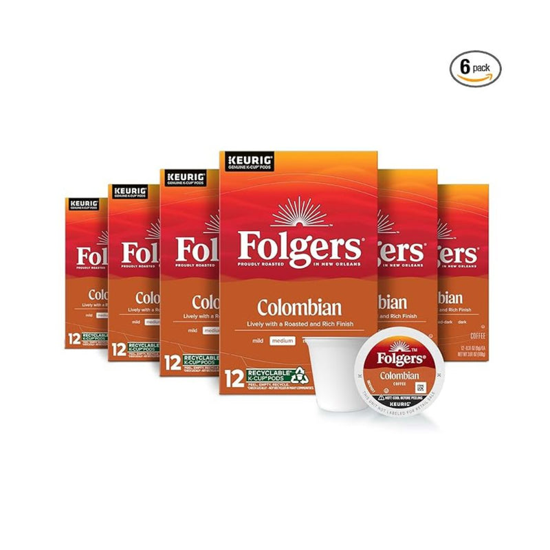 6-Pack Folgers Colombian Medium Roast Coffee