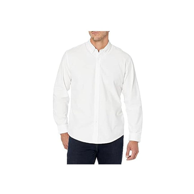 Amazon Essentials Men's Long-Sleeve Regular-Fit Stretch Oxford Shirt