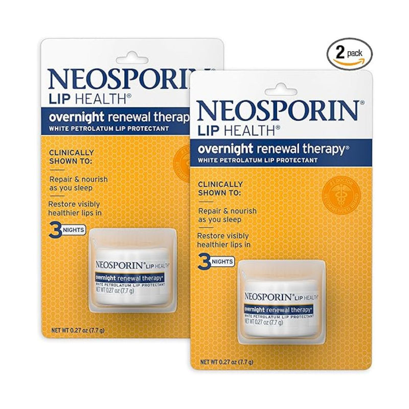 2-Pack Neosporin Lip Health Overnight Renewal Therapy
