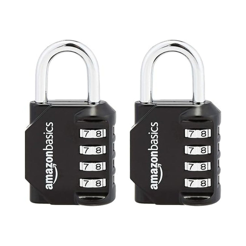 2-Pack Amazon Basics 4-Digit Combination Lock