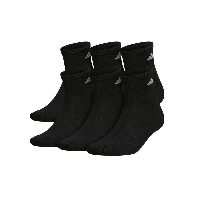 6 Pairs of Adidas Athletic Cushioned Quarter Socks