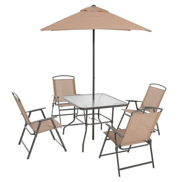 Mainstays Albany Lane 6 Piece Outdoor Patio Dining Set (5 Colors)