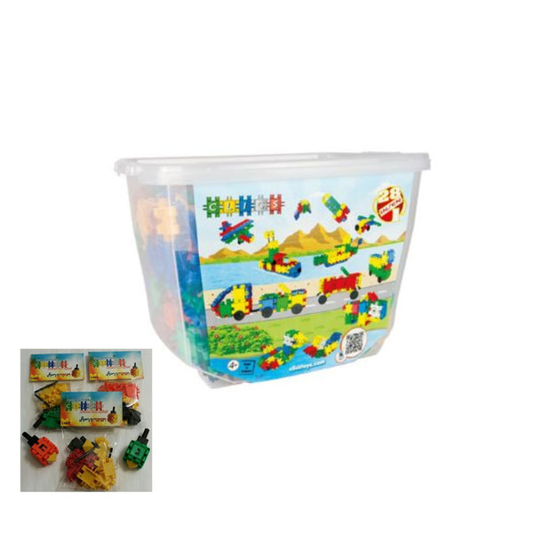 Original Brand 650-Pieces Bucket Clics + Get A FREE 2-Pack Clics Dreidel Set