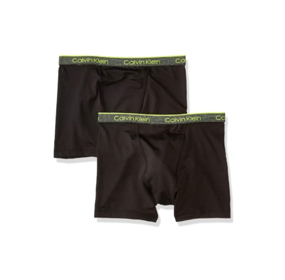 Calvin Klein Boys Performance Boxer Brief Underwear (2 Pack)