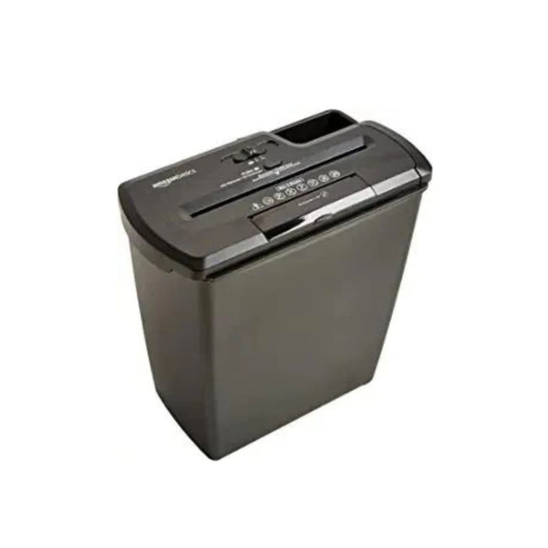 Amazon Basics 8-Sheet Strip-Cut Paper, CD, and Credit Card Shredder