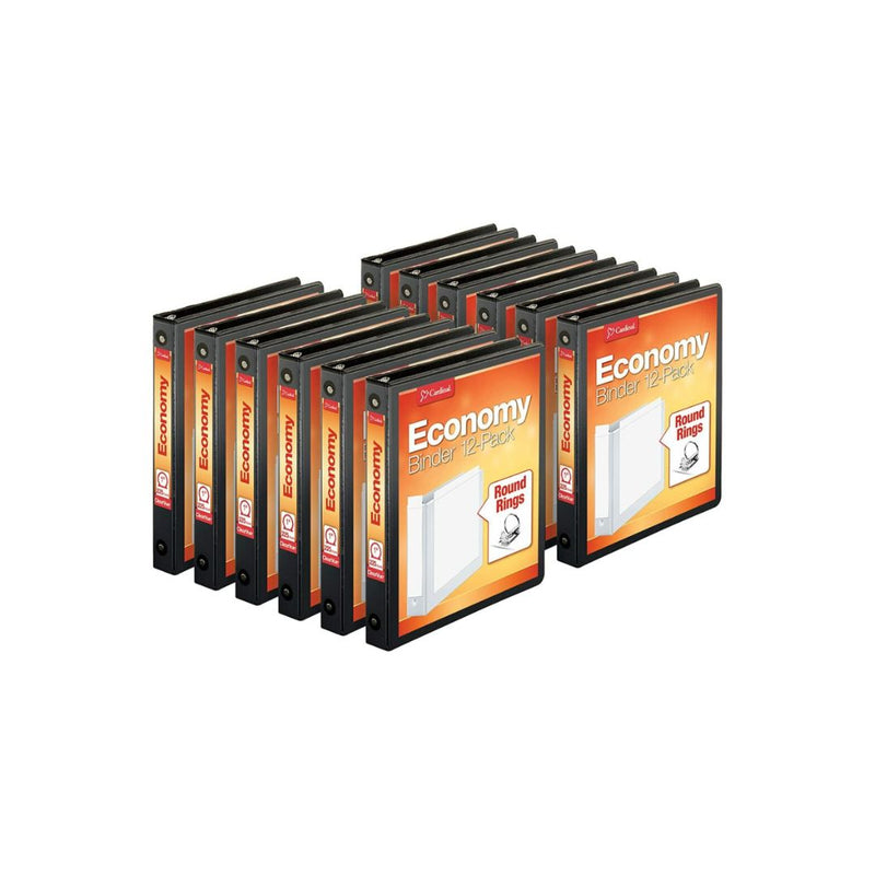 Cardinal Economy 3-Ring 1″ Round Ring Binders (Carton of 12)