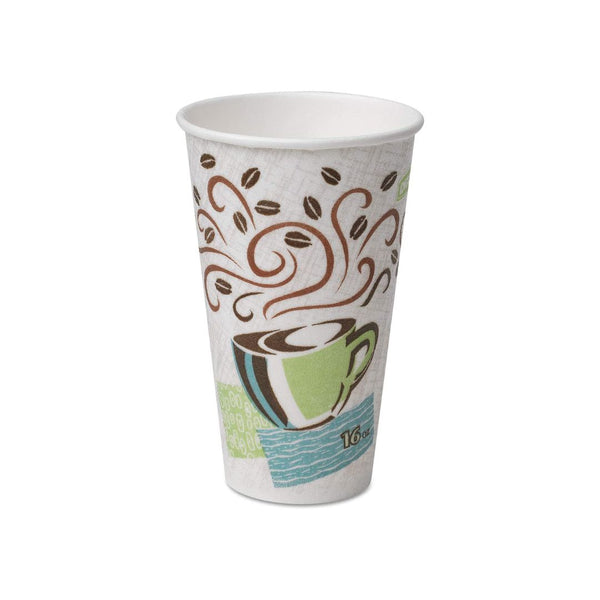 1,000 Count Dixie PerfecTouch 16 oz. Insulated Paper Hot Coffee Cups