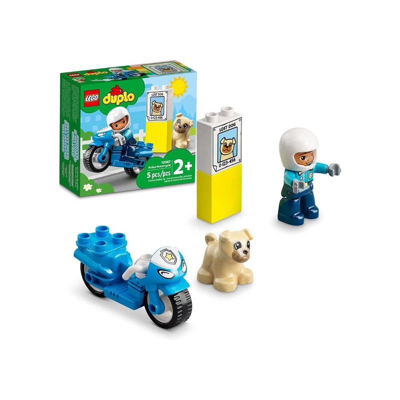 LEGO DUPLO Town Rescue Police Motorcycle Toy