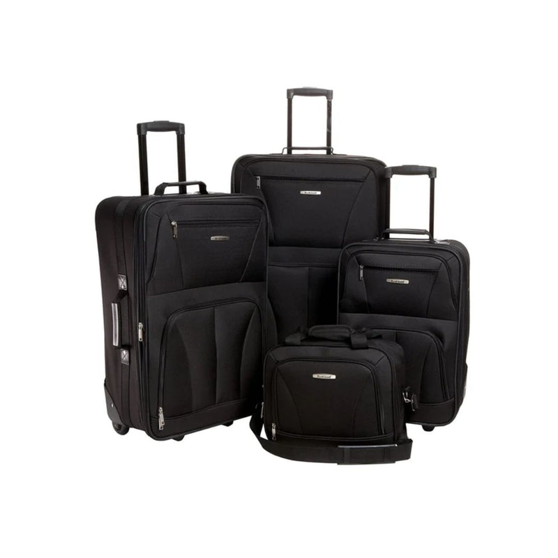 4 Piece Rockland Journey Softside Upright Luggage Set