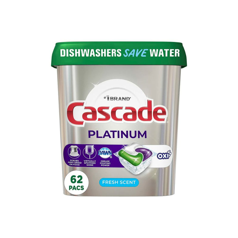 Cascade Platinum Dishwasher Pods (62 Count)