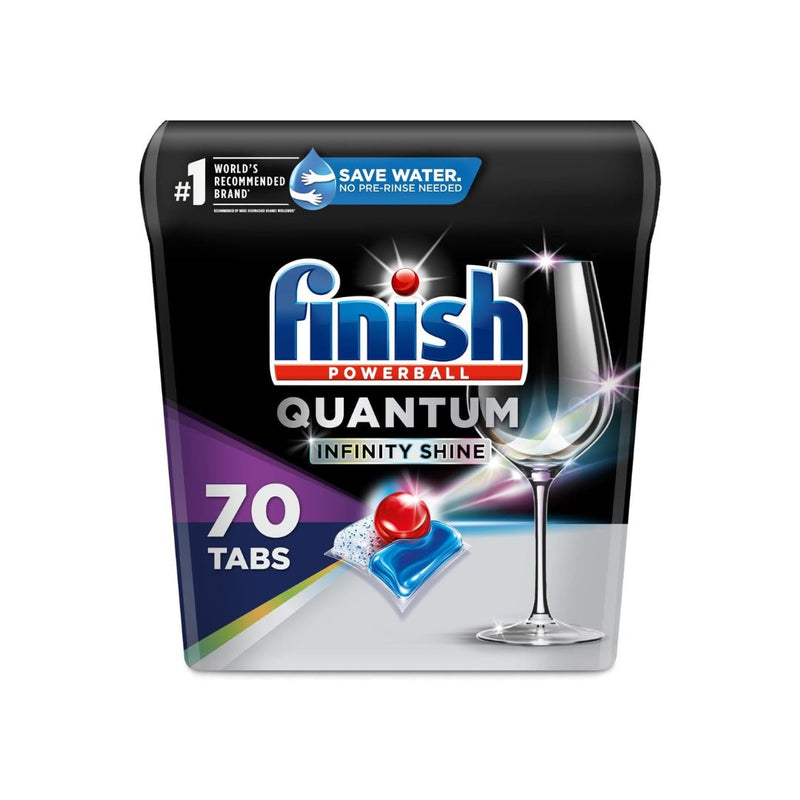 70-Ct Of Finish Quantum Infinity Shine Dishwasher Detergent Powerball Tabs