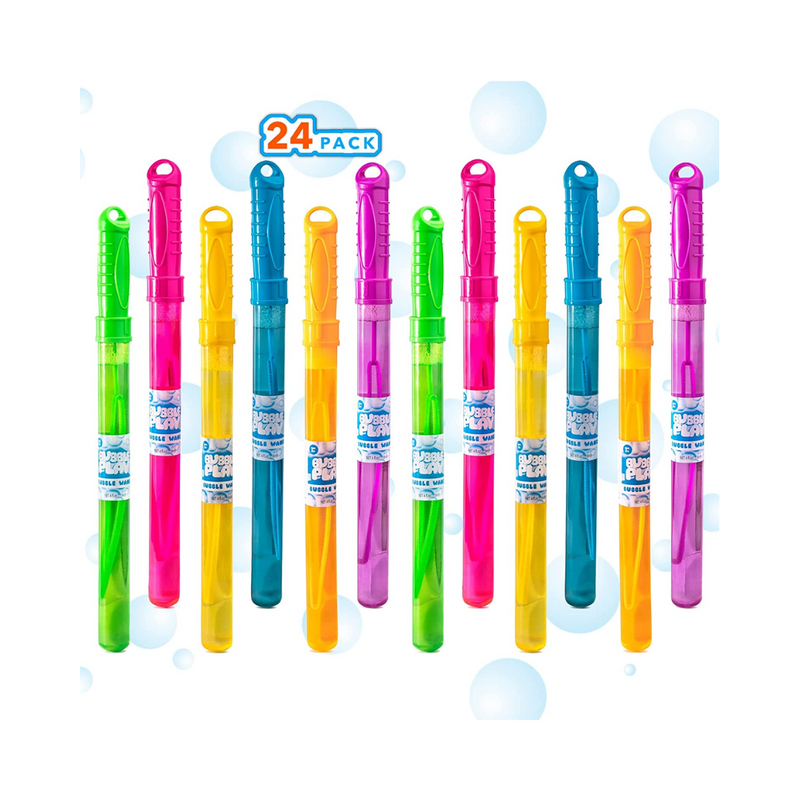 Bubble Play Giant Bubble Wands for Kids, 24 Pack