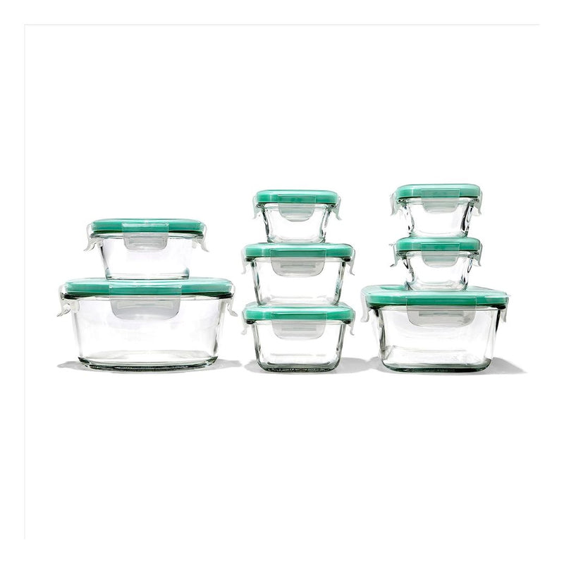 OXO Good Grips 16 Piece Glass Smart Seal Airtight Everyday Container Set