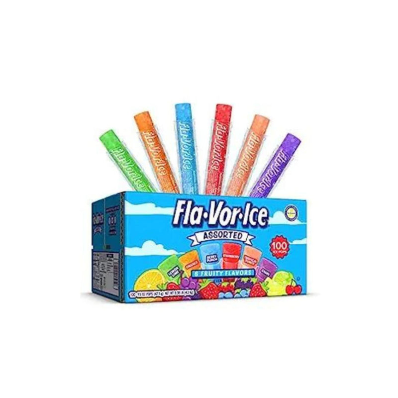 100 Fla-Vor-Ice Popsicle Variety Pack