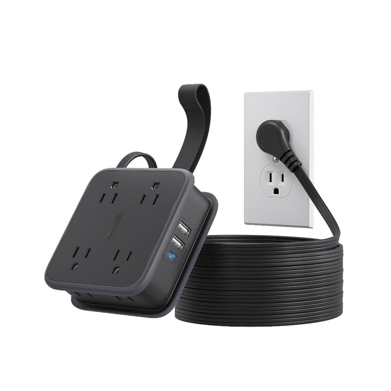 10 FT Flat Extension Cord Under Carpet