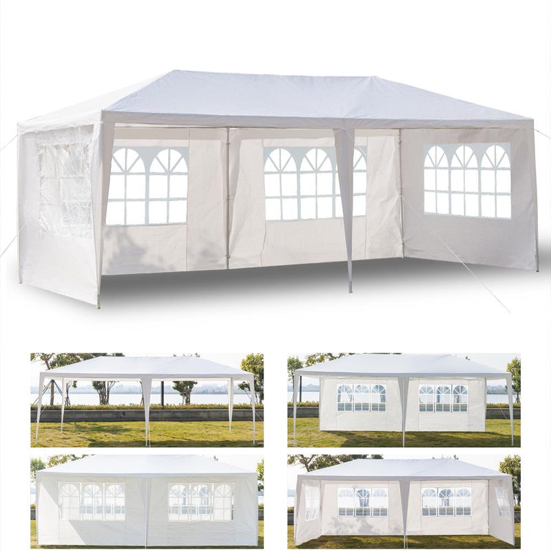 10'x20' Party Canopy Tent 4 Sidewalls with Window Via Walmart